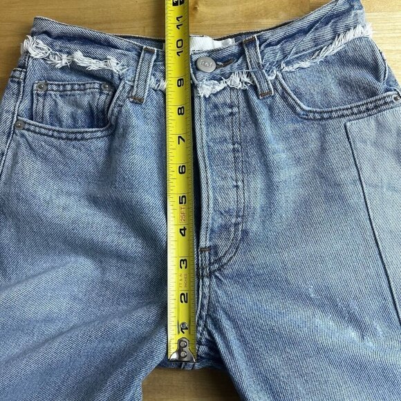 Reformation Skinny Patch Jeans Torres Wash Patchwork High Rise Size 23 - Picture 12 of 13